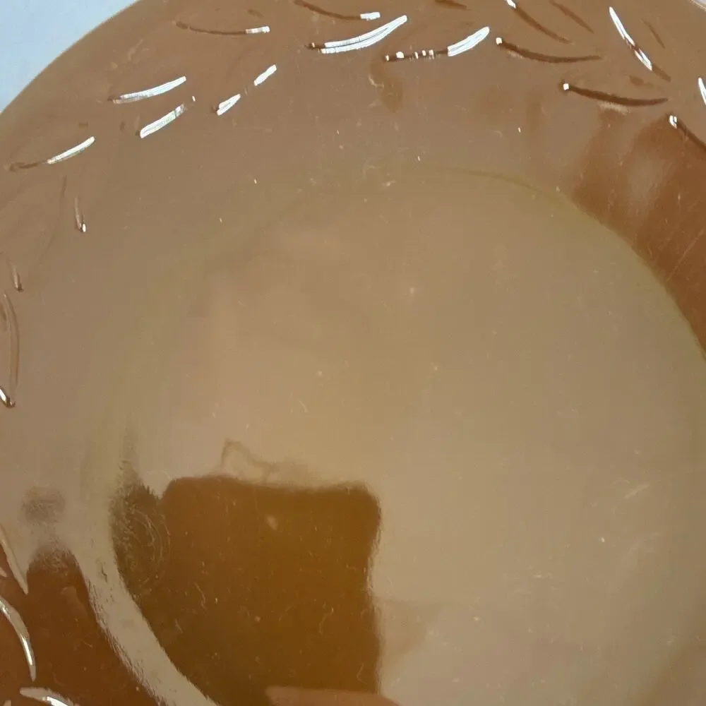 Copied - Pink Pressed Depression Glass Laurel Pattern Round Plate 9 in Glossy